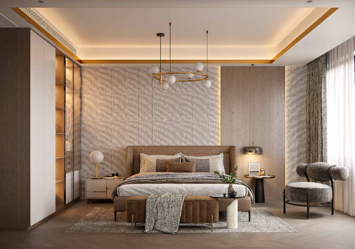 False ceiling design for bedroom