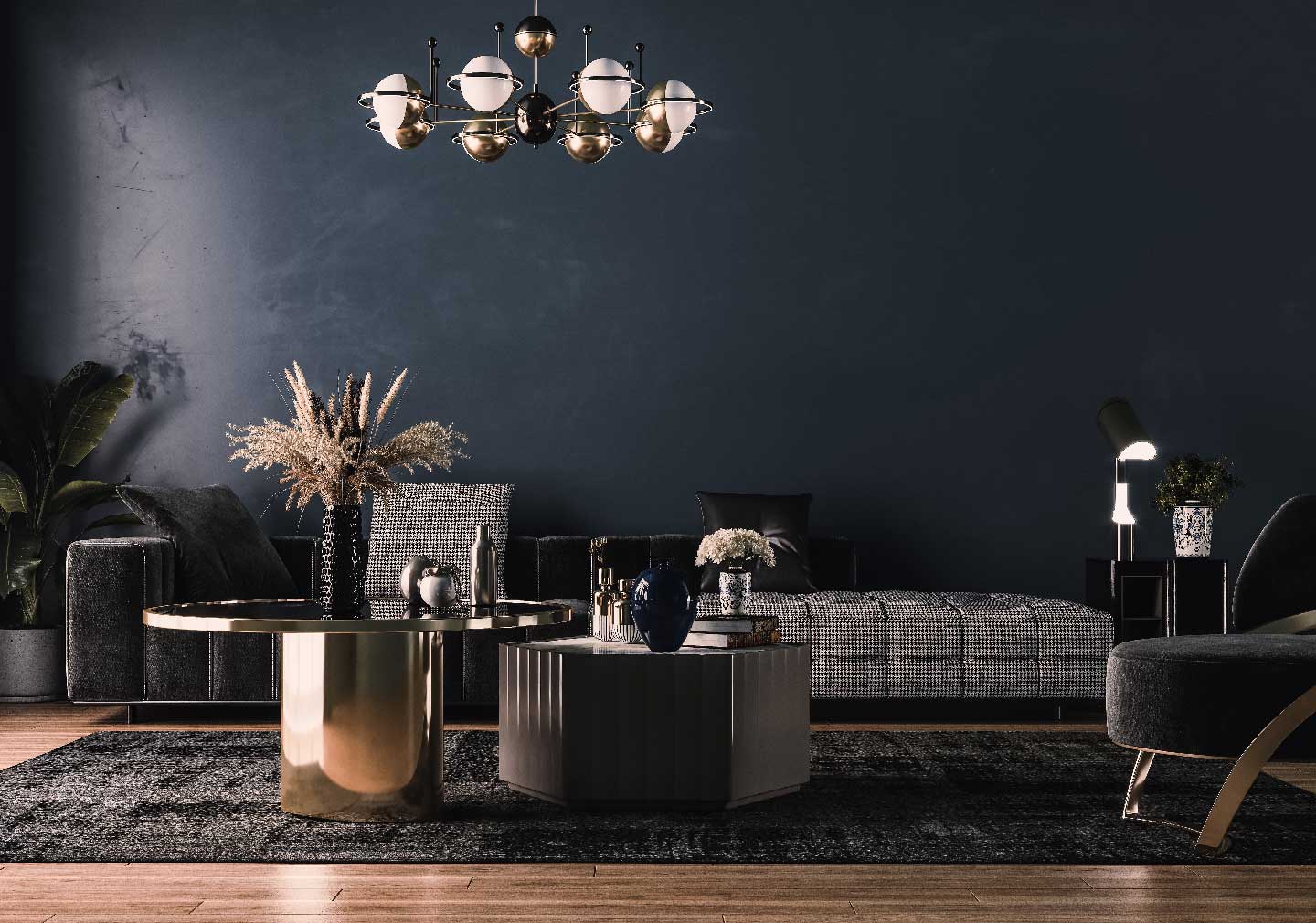 Wall color trends for 2023 -  dark shade for walls