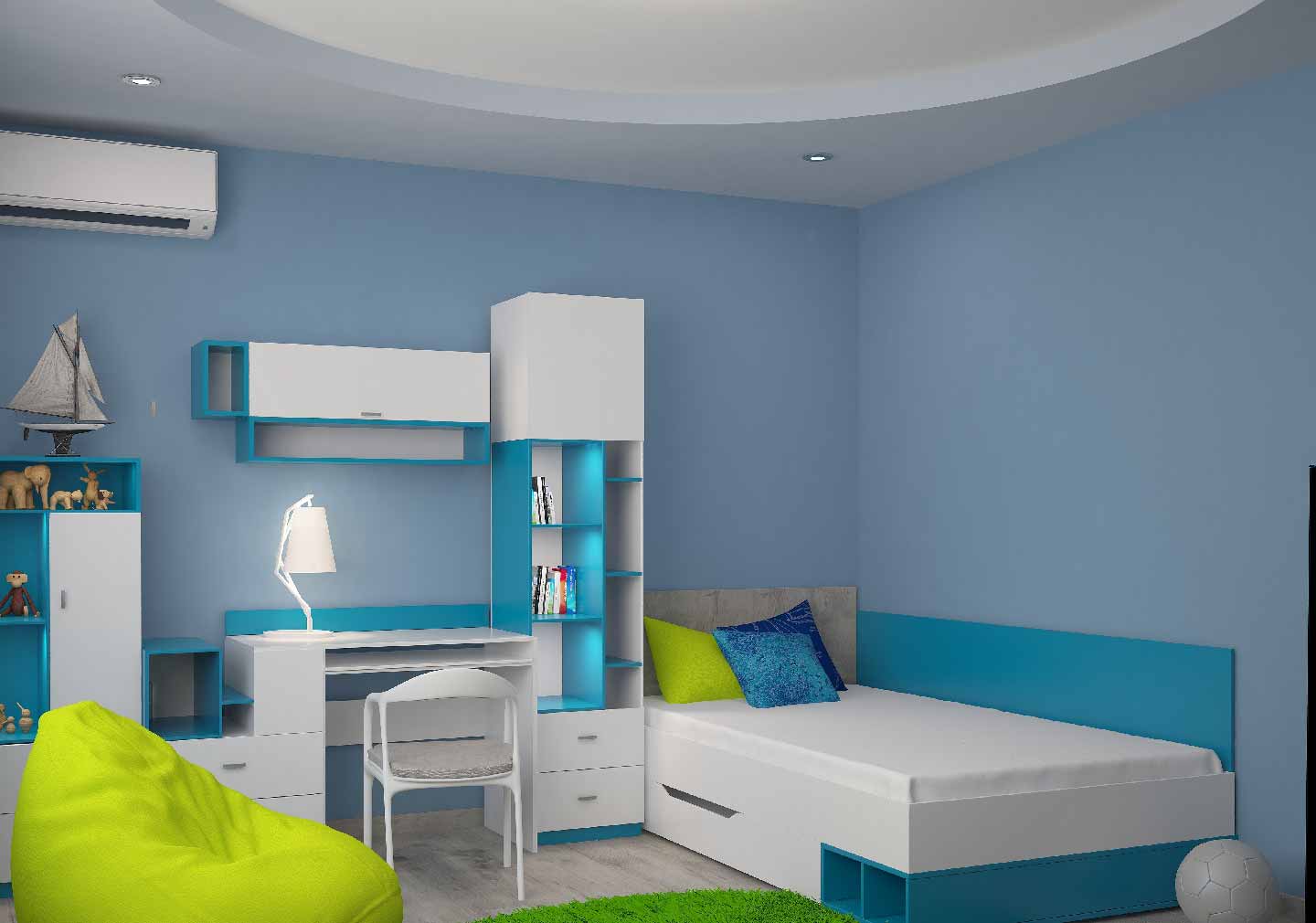 False ceiling design for kid's room