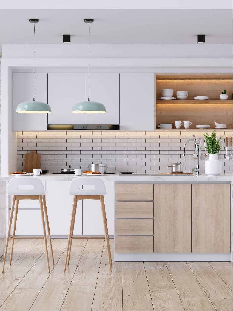 10 classy ideas for white coloured kitchen interior design