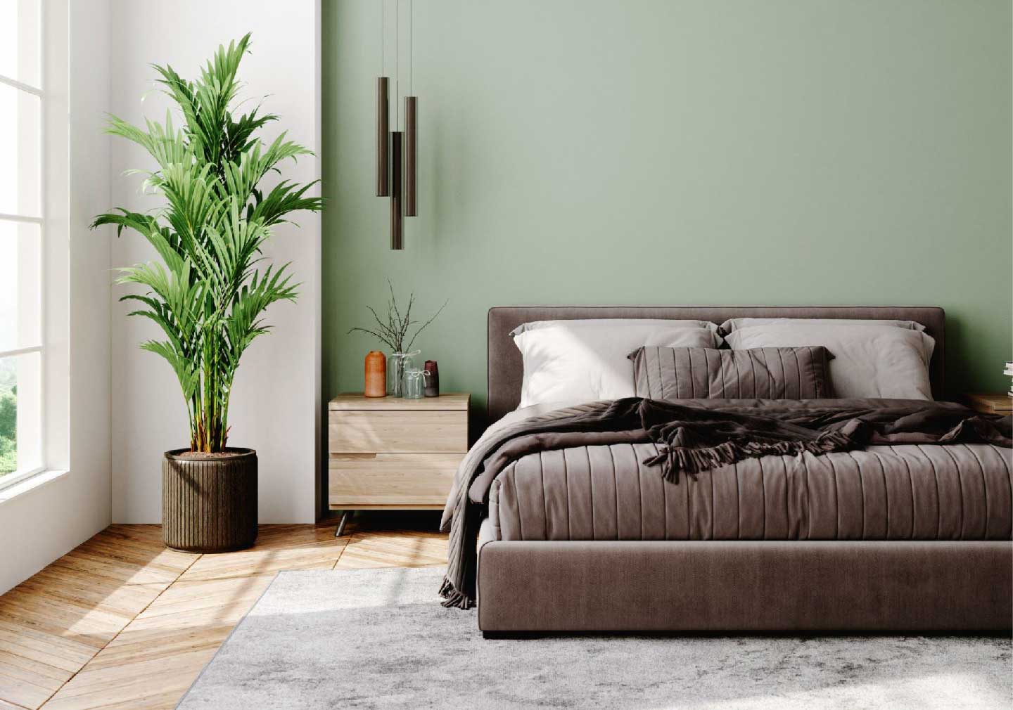 Plants to welcome green pastels