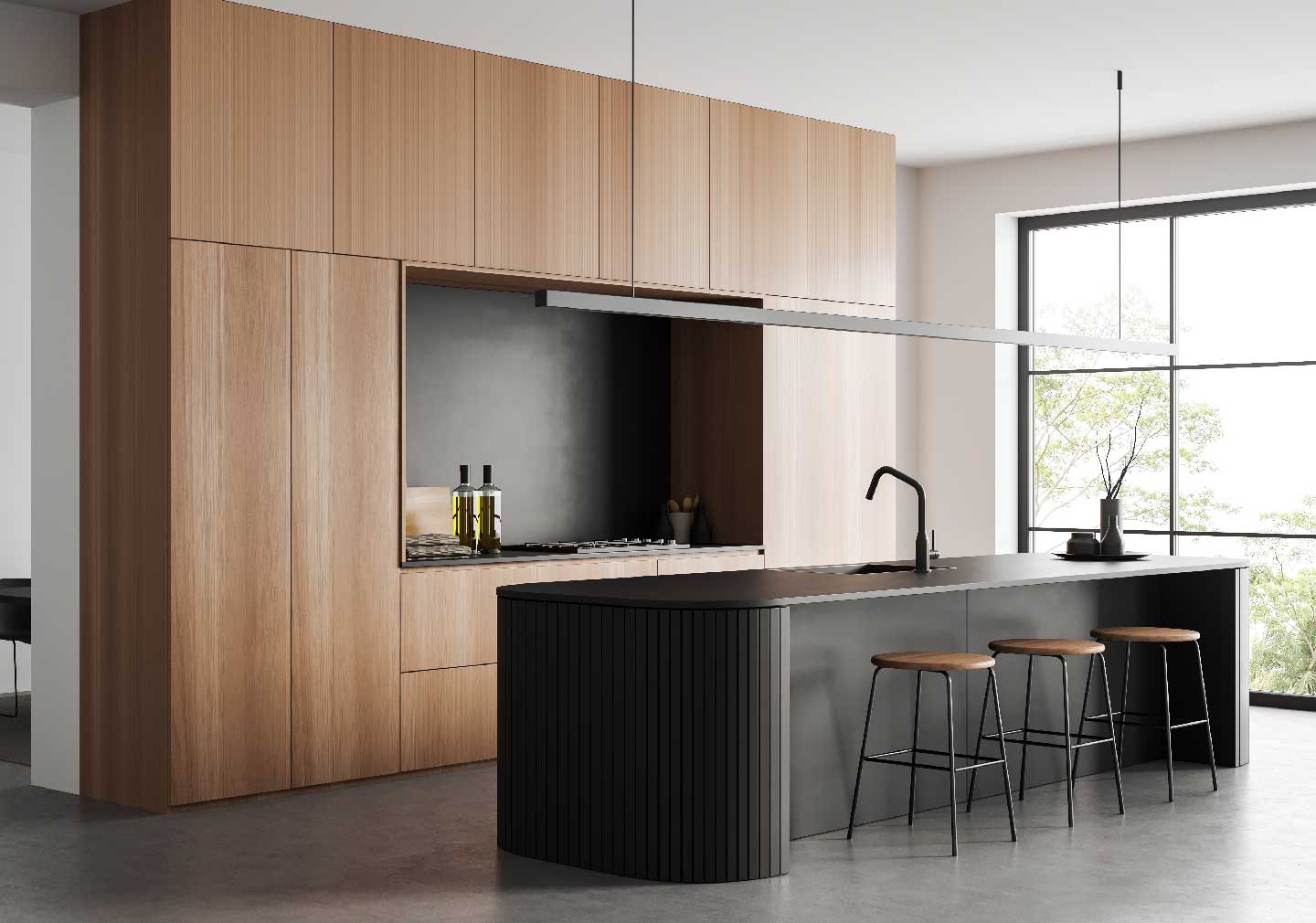 modular kitchen design trends 2023 - island kitchen