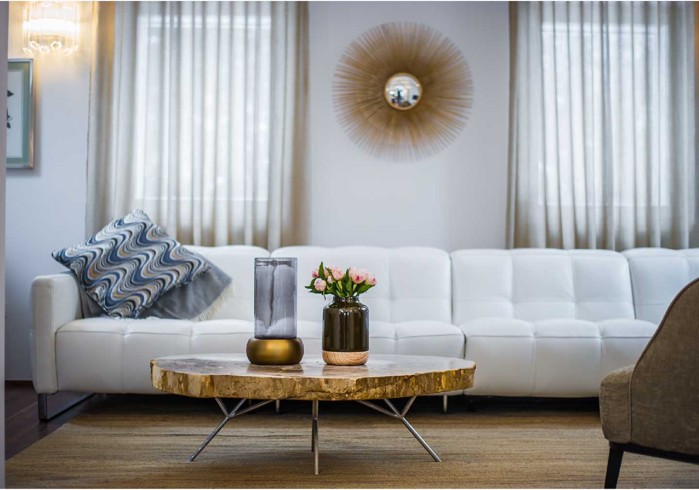 Marble coffee table