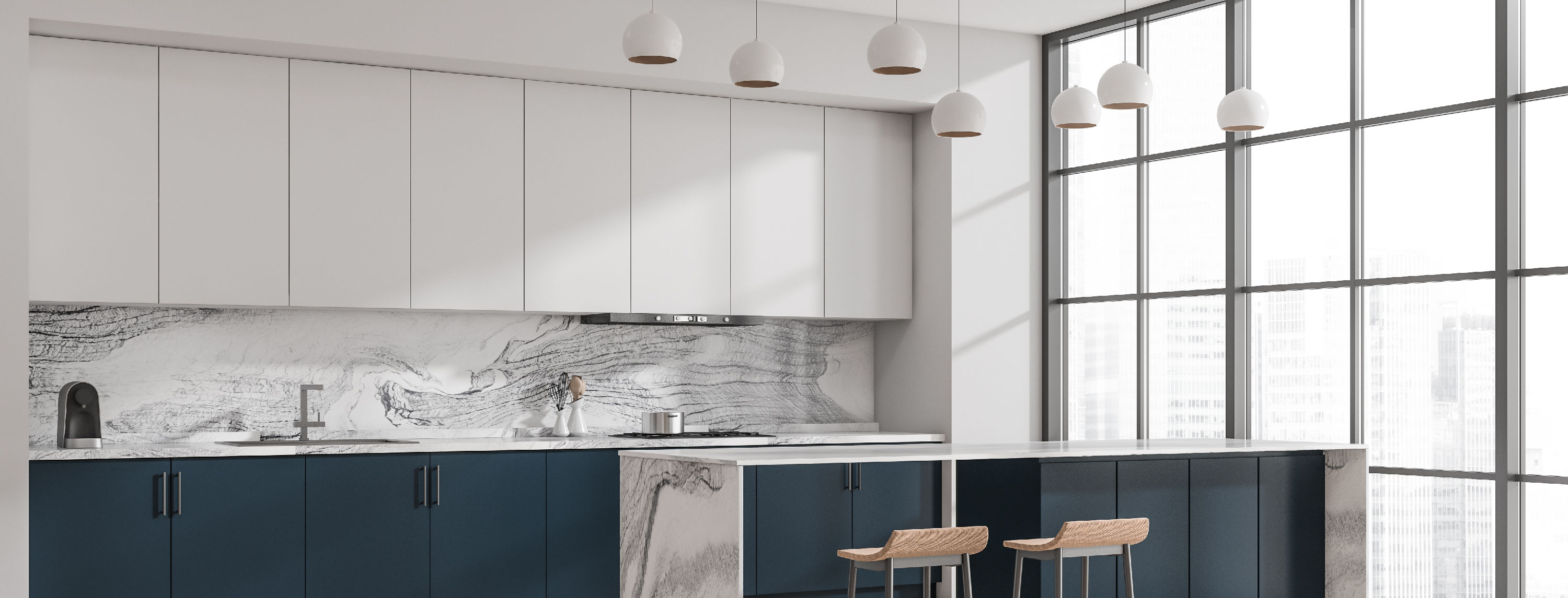 What are the basic features of modular kitchen cabinets?