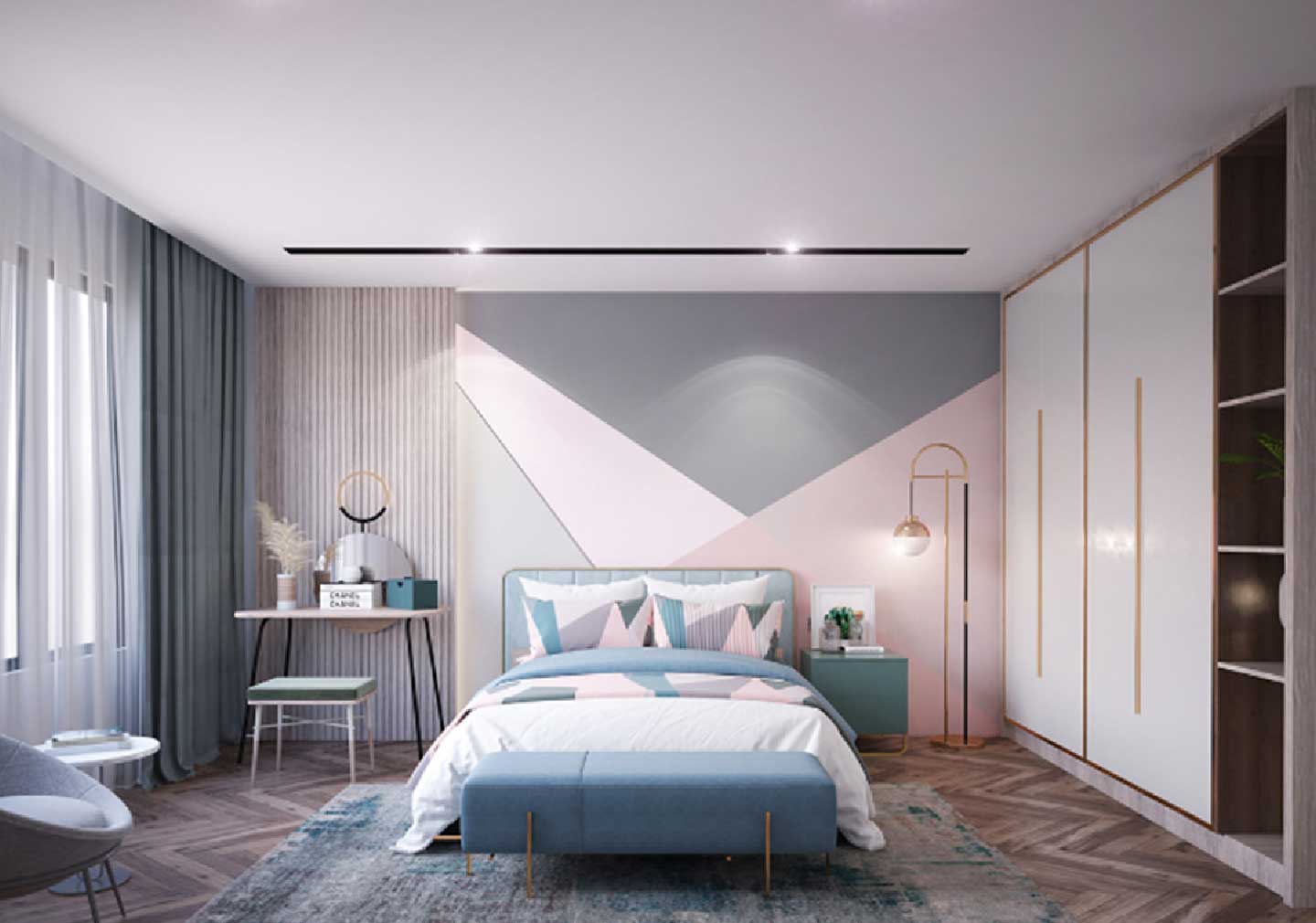 The Impact of Bedroom Size on Color Selection  