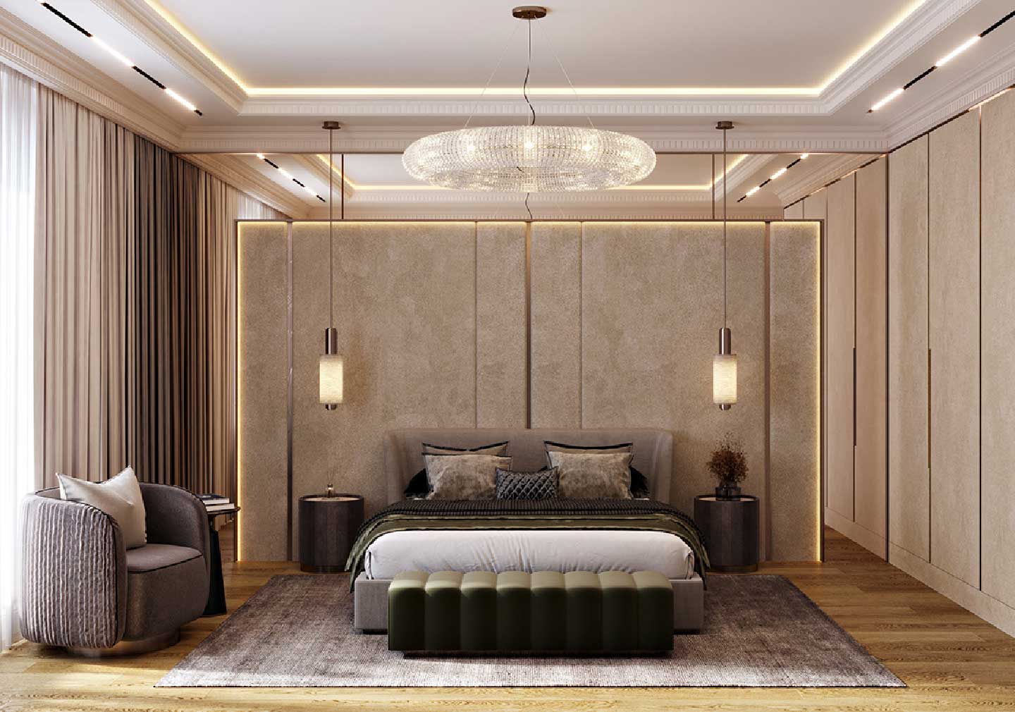 Ambient Lighting: Illuminating Serenity for bedroom interior designs