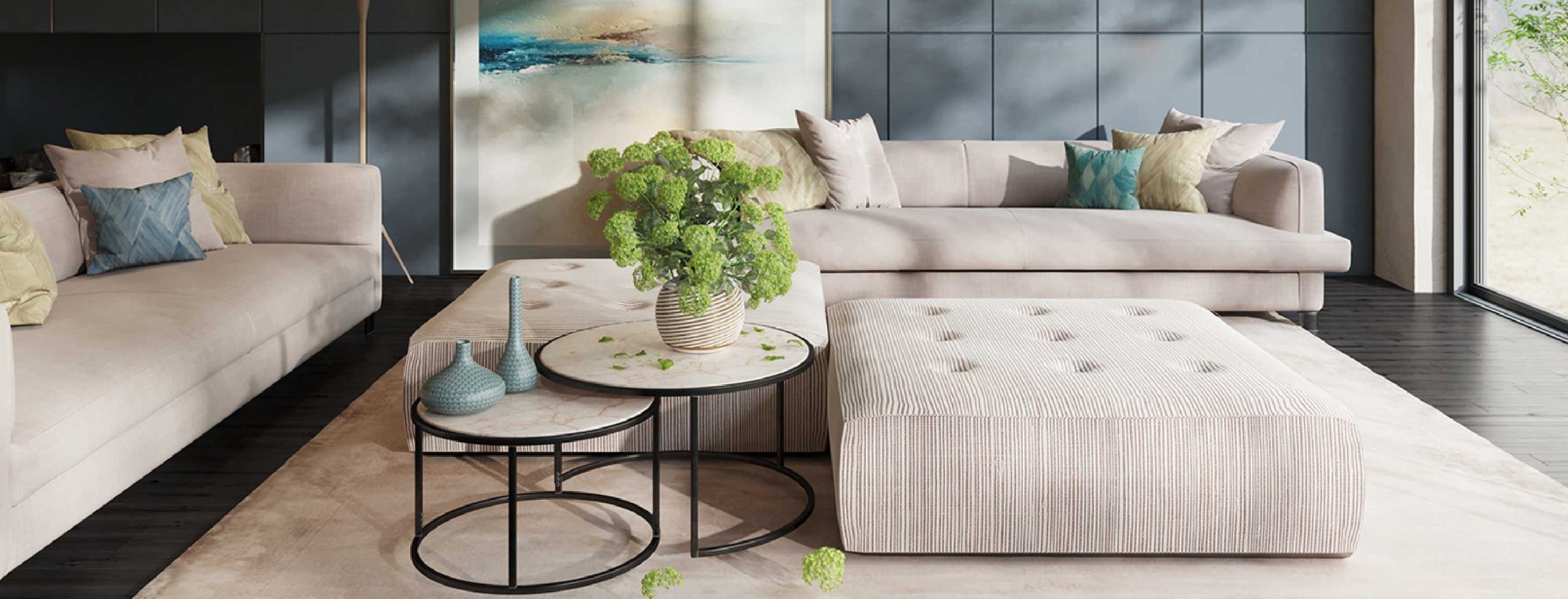 Creating Open and Airy Interiors with Streamlined Furniture Arrangements