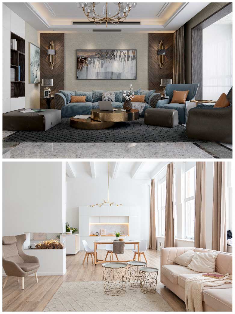 Modern European VS European styles interior designs