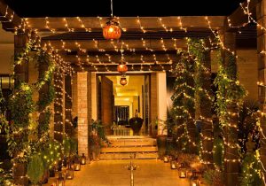 Illuminating Entryways for dussehra celebration