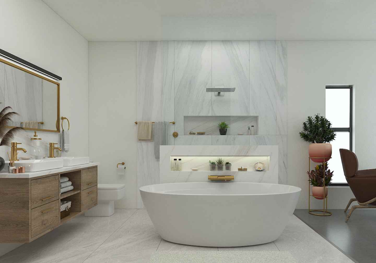 View of Chic Bathrooms |Modern Design Trends| Bonito Designs