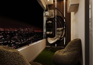Lighting  for balcony interior design