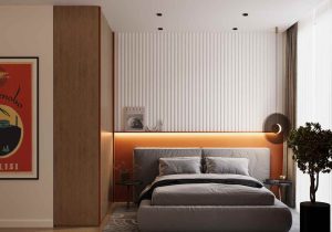 orange colour in home interior
