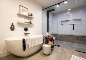 Go Minimalistic for bathroom interiors