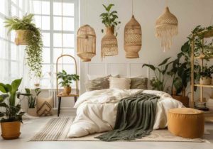 Natural Elements for bedroom interiors