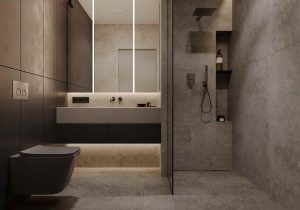 A Well-Planned Layout  for lavish bathroom interiors