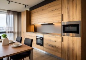 Space-Saving parallel kitchen design