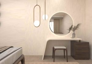 Dressing Table with Integrated Lighting 