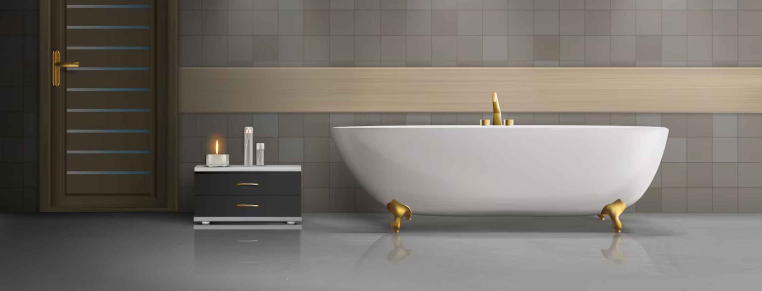 Elevating Bathroom Safety with Stylish Anti-Skid Beige Tiles