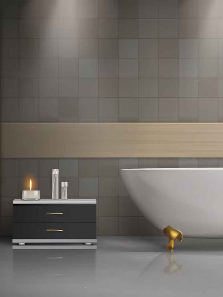 Elevating Bathroom Safety with Stylish Anti-Skid Beige Tiles