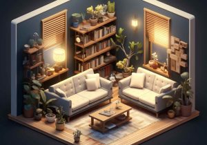 3D room design for home interior