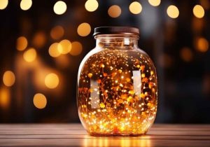 Fairy Lights in Jars and Bottles 