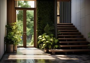 Incorporating Natural Elements at entranceway