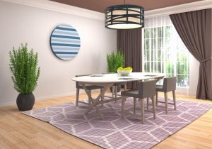 Rugs and Textiles for dinning room