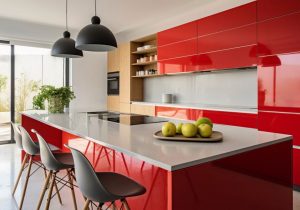 Vibrant and Colourful Parallel Kitchen