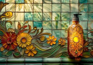 Painted Glass Wall Art