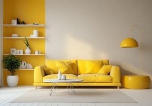 Energizing Yellow for home interior