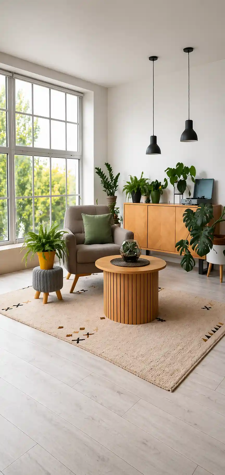 Living Room Interior: Plant Options, Styling, and Placement Tips