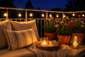 Add Warm and Practical Balcony Lighting